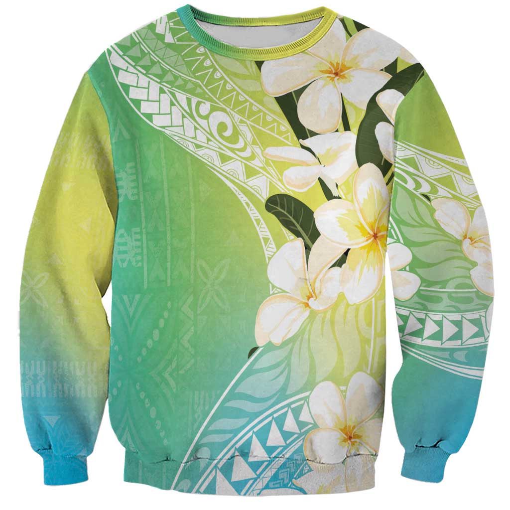 Aloha Hawaii Festive Sweatshirt Frangipani Lace Classic - Summer Vibes