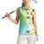Aloha Hawaii Festive Women Sleeveless Polo Shirt Frangipani Lace Classic - Summer Vibes