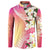 Aloha Hawaii Festive Button Sweatshirt Frangipani Lace Classic - Spring Vibes
