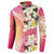 Aloha Hawaii Festive Button Sweatshirt Frangipani Lace Classic - Spring Vibes