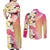 Aloha Hawaii Festive Couples Matching Off Shoulder Maxi Dress and Long Sleeve Button Shirt Frangipani Lace Classic - Spring Vibes
