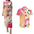 Aloha Hawaii Festive Couples Matching Puletasi and Hawaiian Shirt Frangipani Lace Classic - Spring Vibes