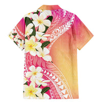 Aloha Hawaii Festive Family Matching Mermaid Dress and Hawaiian Shirt Frangipani Lace Classic - Spring Vibes LT7 - Polynesian Pride