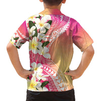 Aloha Hawaii Festive Family Matching Off The Shoulder Long Sleeve Dress and Hawaiian Shirt Frangipani Lace Classic - Spring Vibes LT7 - Polynesian Pride