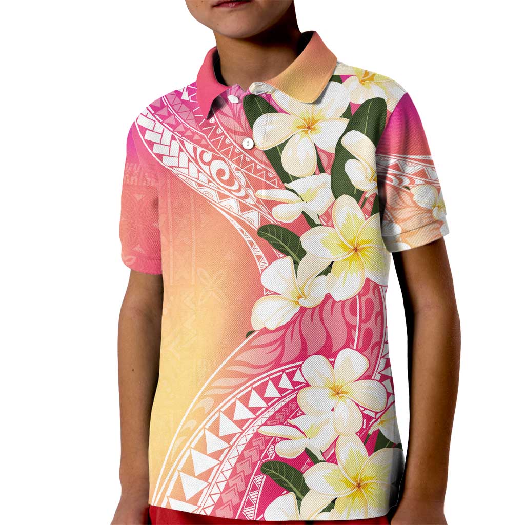 Aloha Hawaii Festive Kid Polo Shirt Frangipani Lace Classic - Spring Vibes