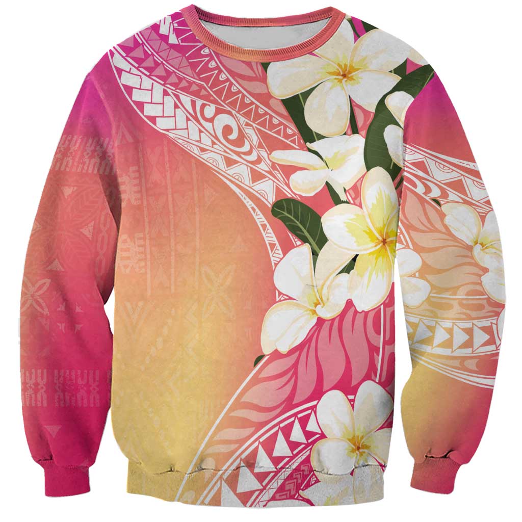Aloha Hawaii Festive Sweatshirt Frangipani Lace Classic - Spring Vibes