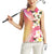 Aloha Hawaii Festive Women Sleeveless Polo Shirt Frangipani Lace Classic - Spring Vibes
