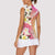 Aloha Hawaii Festive Women Sleeveless Polo Shirt Frangipani Lace Classic - Spring Vibes