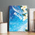 Aloha Hawaii Festive Canvas Wall Art Frangipani Lace Classic - Oceanic