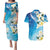 Aloha Hawaii Festive Couples Matching Puletasi and Hawaiian Shirt Frangipani Lace Classic - Oceanic