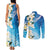 Aloha Hawaii Festive Couples Matching Tank Maxi Dress and Long Sleeve Button Shirt Frangipani Lace Classic - Oceanic