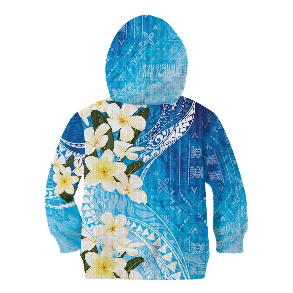Aloha Hawaii Festive Kid Hoodie Frangipani Lace Classic - Oceanic LT7 - Polynesian Pride