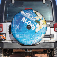 Aloha Hawaii Festive Spare Tire Cover Frangipani Lace Classic - Oceanic LT7 Navy - Polynesian Pride