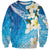 Aloha Hawaii Festive Sweatshirt Frangipani Lace Classic - Oceanic