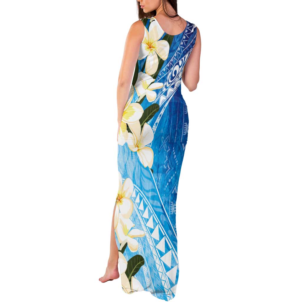 Aloha Hawaii Festive Tank Maxi Dress Frangipani Lace Classic - Oceanic LT7 - Polynesian Pride