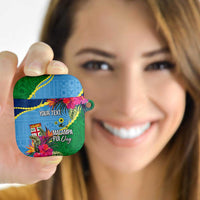 Personalized Malampa Fiji Day Together We Grow AirPods Case Special Tapa Mix - Polynesian Pride