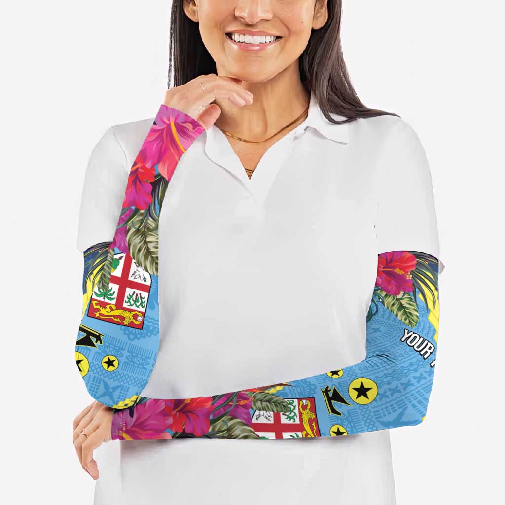 Personalized Malampa Fiji Day Together We Grow Arm Sleeves Special Tapa Mix - Polynesian Pride