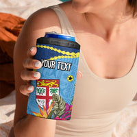 Personalized Malampa Fiji Day Together We Grow 4 in 1 Can Cooler Tumbler Special Tapa Mix - Polynesian Pride