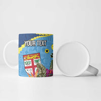 Personalized Malampa Fiji Day Together We Grow Ceramic Mug Special Tapa Mix - Polynesian Pride