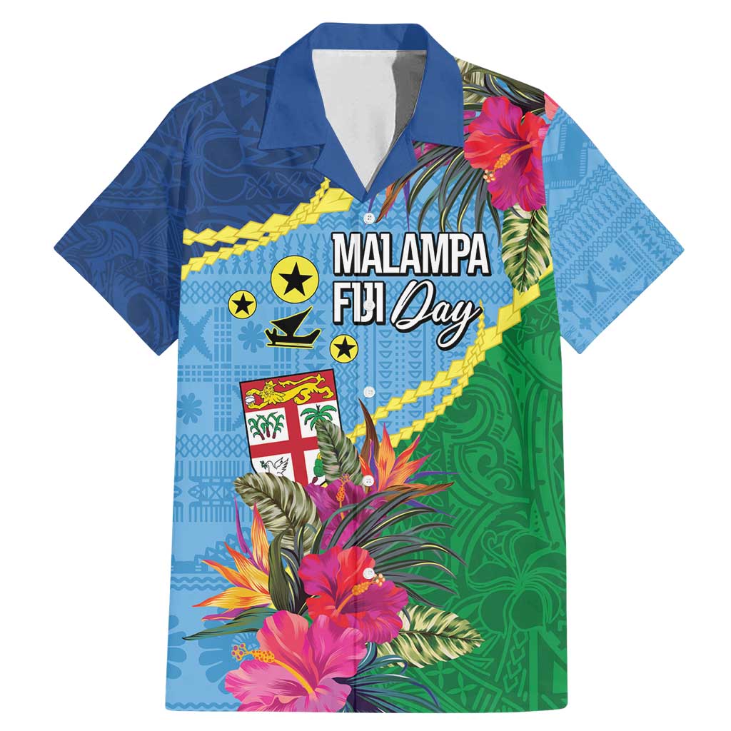 Personalized Malampa Fiji Day Together We Grow Family Matching Mermaid Dress and Hawaiian Shirt Special Tapa Mix LT7 Dad's Shirt - Short Sleeve Colorful - Polynesian Pride