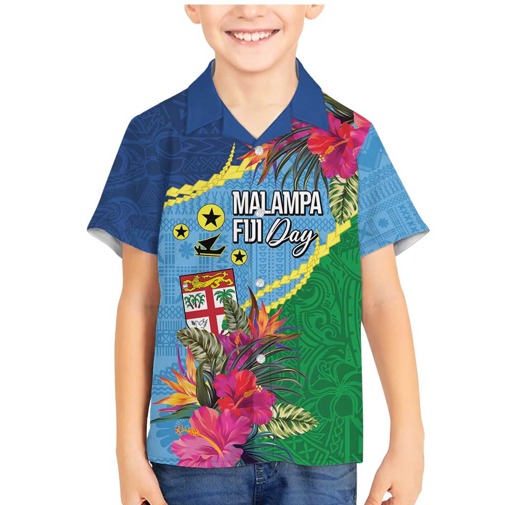 Personalized Malampa Fiji Day Together We Grow Family Matching Mermaid Dress and Hawaiian Shirt Special Tapa Mix LT7 Son's Shirt Colorful - Polynesian Pride