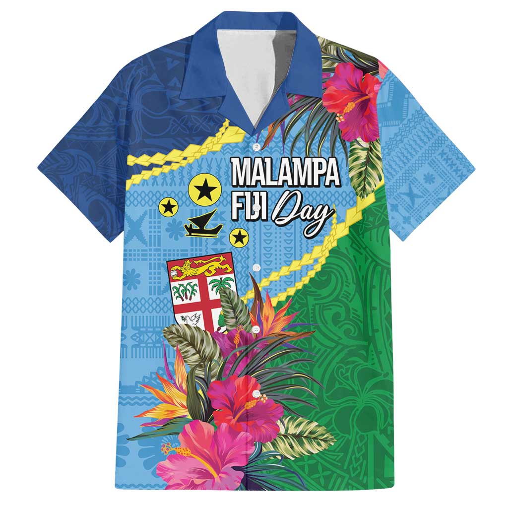 Personalized Malampa Fiji Day Together We Grow Family Matching Off Shoulder Maxi Dress and Hawaiian Shirt Special Tapa Mix LT7 Dad's Shirt - Short Sleeve Colorful - Polynesian Pride