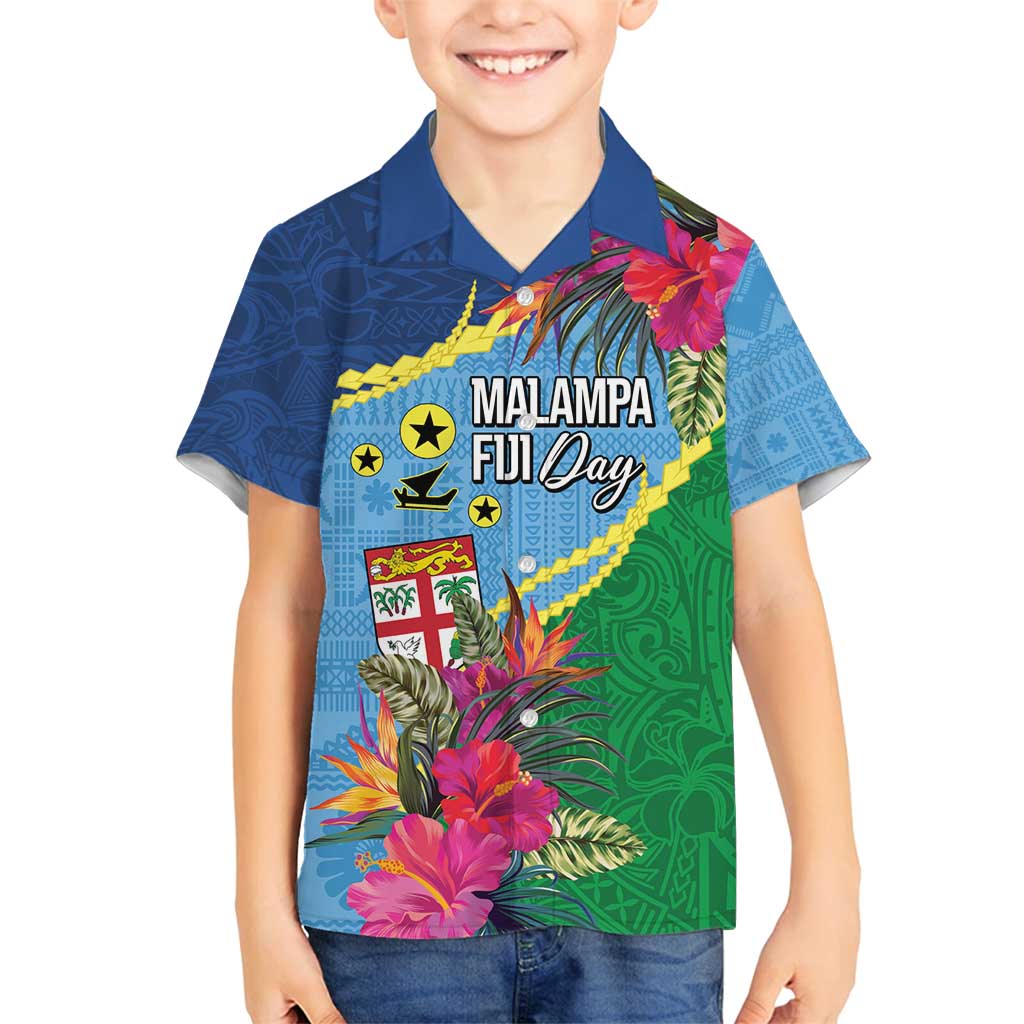 Personalized Malampa Fiji Day Together We Grow Family Matching Off Shoulder Maxi Dress and Hawaiian Shirt Special Tapa Mix LT7 Son's Shirt Colorful - Polynesian Pride