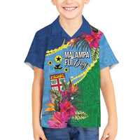 Personalized Malampa Fiji Day Together We Grow Family Matching Off Shoulder Maxi Dress and Hawaiian Shirt Special Tapa Mix LT7 Son's Shirt Colorful - Polynesian Pride