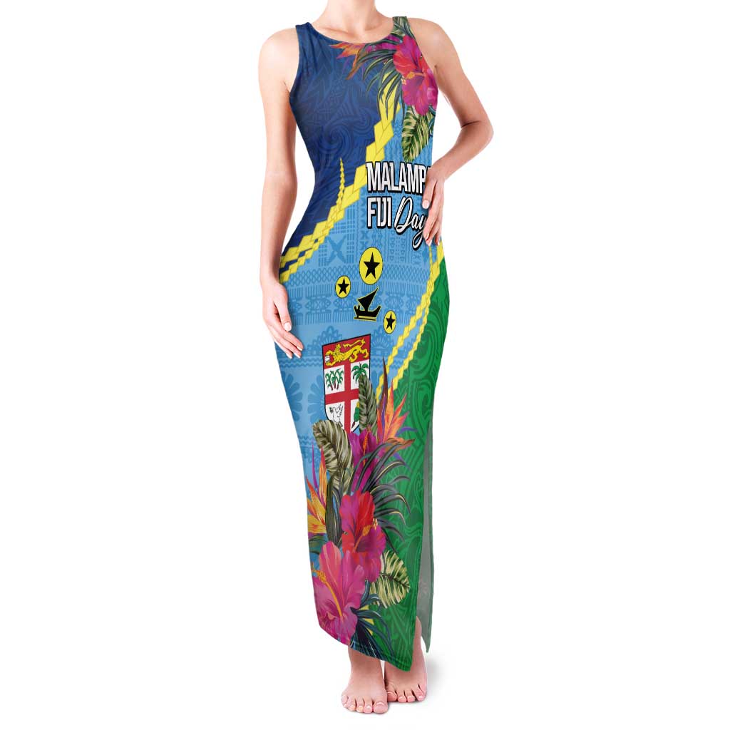 Personalized Malampa Fiji Day Together We Grow Family Matching Tank Maxi Dress and Hawaiian Shirt Special Tapa Mix LT7 Mom's Dress Colorful - Polynesian Pride