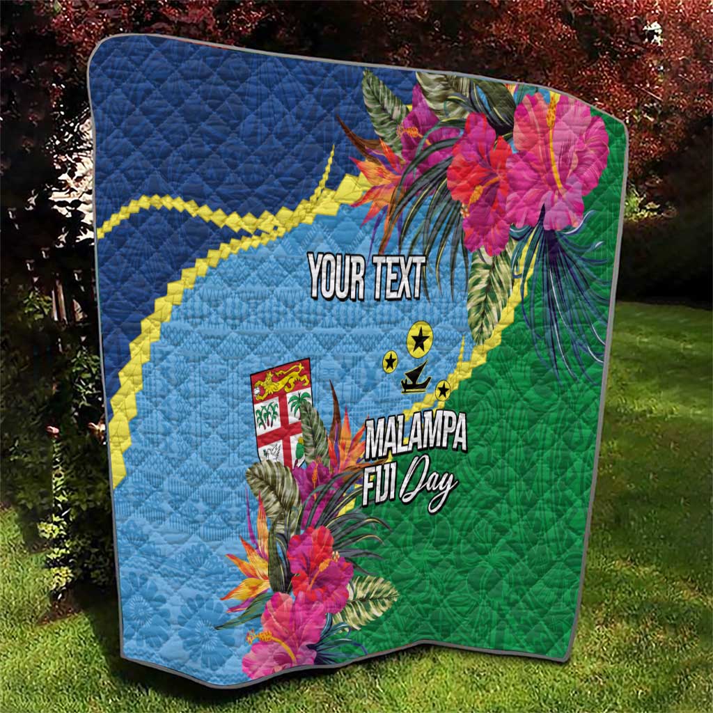 Personalized Malampa Fiji Day Together We Grow Quilt Special Tapa Mix LT7 - Polynesian Pride