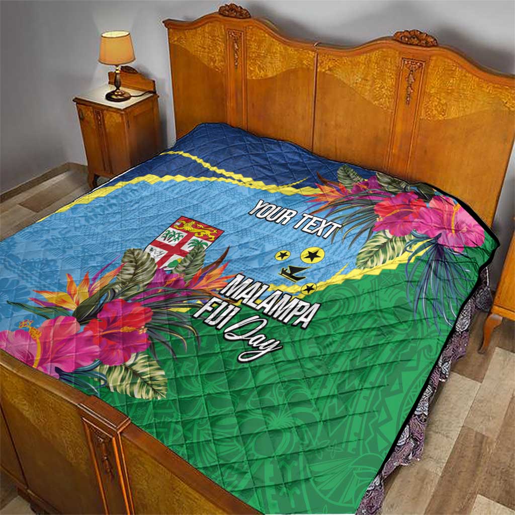 Personalized Malampa Fiji Day Together We Grow Quilt Special Tapa Mix LT7 - Polynesian Pride