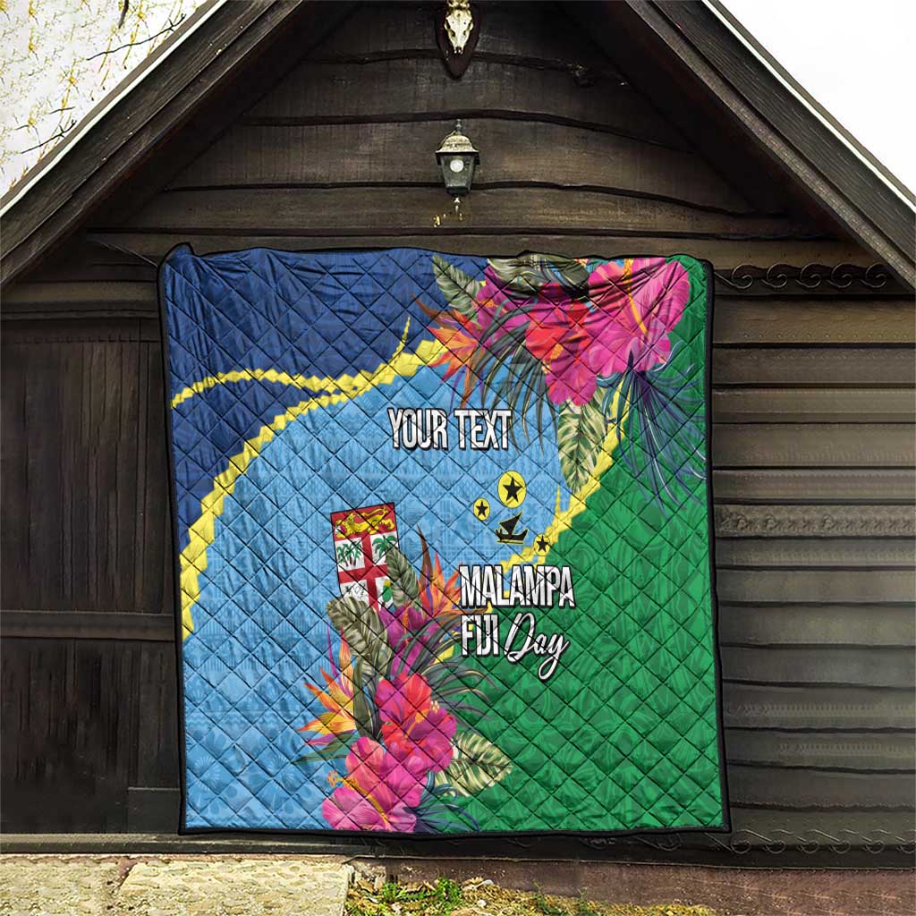 Personalized Malampa Fiji Day Together We Grow Quilt Special Tapa Mix LT7 - Polynesian Pride