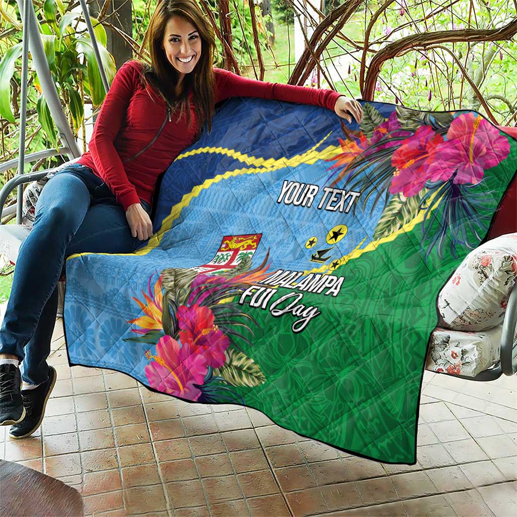 Personalized Malampa Fiji Day Together We Grow Quilt Special Tapa Mix LT7 - Polynesian Pride