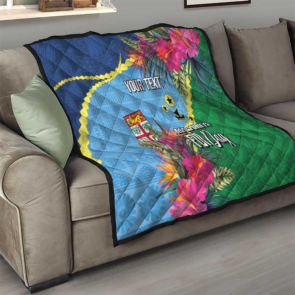Personalized Malampa Fiji Day Together We Grow Quilt Special Tapa Mix LT7 - Polynesian Pride
