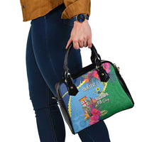 Personalized Malampa Fiji Day Together We Grow Shoulder Handbag Special Tapa Mix - Polynesian Pride
