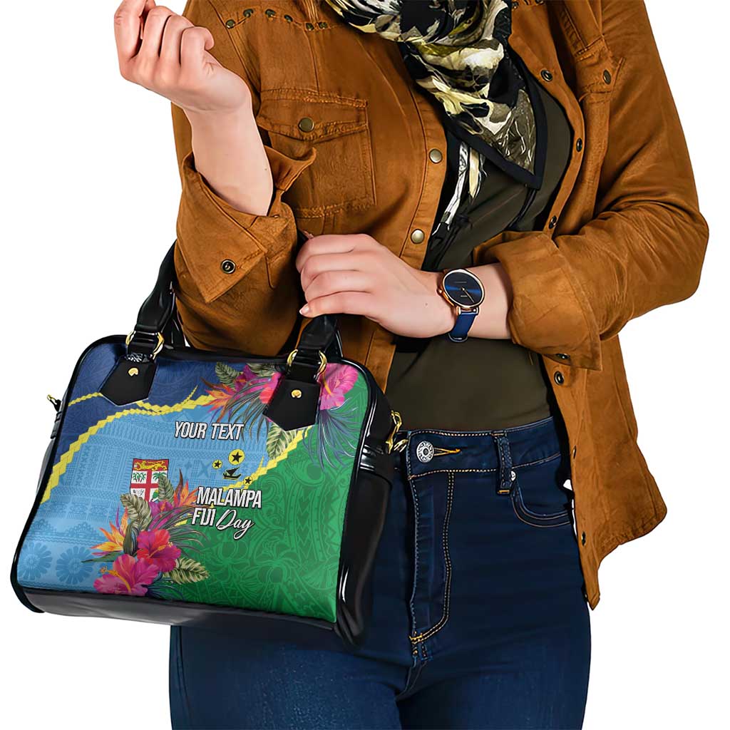 Personalized Malampa Fiji Day Together We Grow Shoulder Handbag Special Tapa Mix - Polynesian Pride