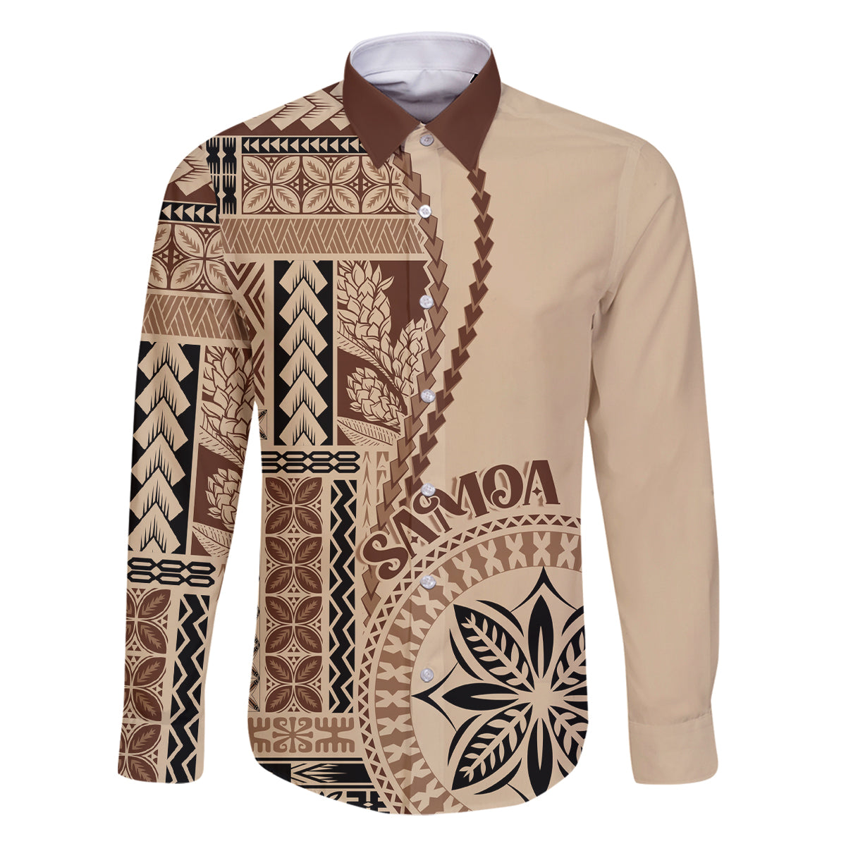 samoa-siapo-motif-family-matching-off-shoulder-short-dress-and-hawaiian-shirt-classic-style