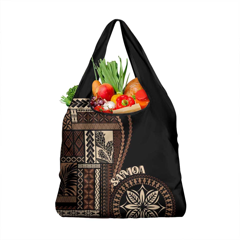 Samoa Siapo Motif Grocery Bag Classic Style - Black Ver