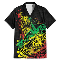 Personalised Reggae Jawaiian Festive Family Matching Mermaid Dress and Hawaiian Shirt Mix Polynesian LT7 Dad's Shirt - Short Sleeve Reggae - Polynesian Pride