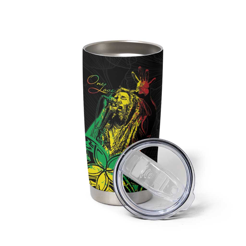 Personalised Reggae Jawaiian Festive Tumbler Cup Mix Polynesian