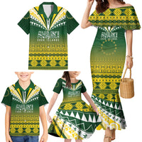 Cook Islands Rugby Custom Family Matching Mermaid Dress and Hawaiian Shirt Kuki Avaiki LT7 - Polynesian Pride