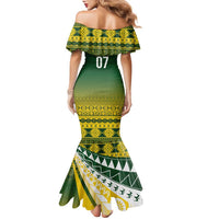 Cook Islands Rugby Custom Family Matching Mermaid Dress and Hawaiian Shirt Kuki Avaiki LT7 - Polynesian Pride