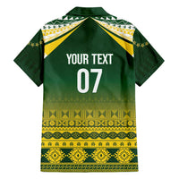 Cook Islands Rugby Custom Family Matching Off The Shoulder Long Sleeve Dress and Hawaiian Shirt Kuki Avaiki LT7 - Polynesian Pride