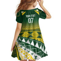 Cook Islands Rugby Custom Family Matching Summer Maxi Dress and Hawaiian Shirt Kuki Avaiki - Polynesian Pride