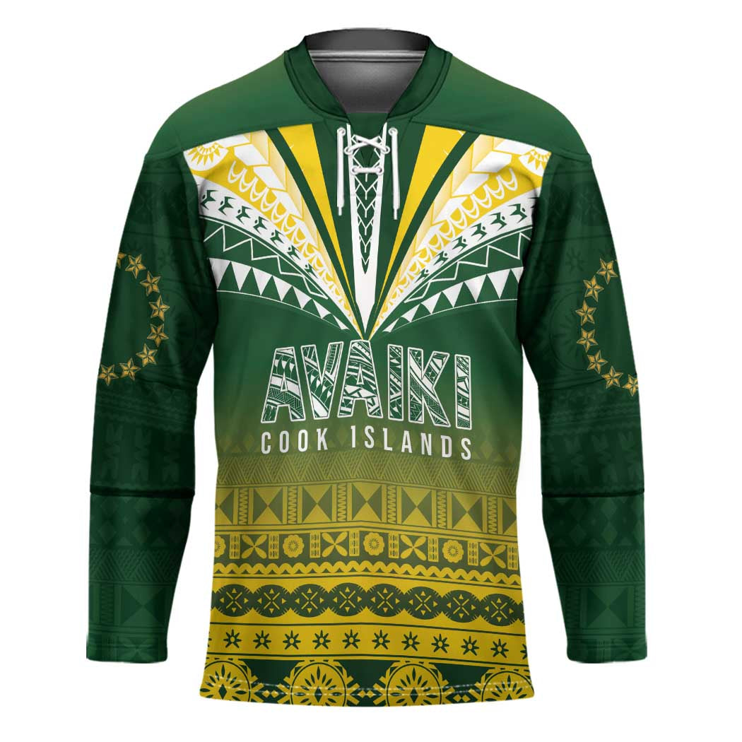 Cook Islands Rugby Custom Hockey Jersey Kuki Avaiki - Polynesian Pride