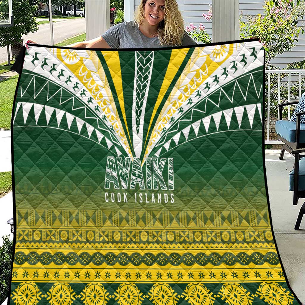 Cook Islands Rugby Quilt Kuki Avaiki - Polynesian Pride