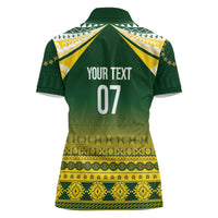 Cook Islands Rugby Custom Women Polo Shirt Kuki Avaiki - Polynesian Pride