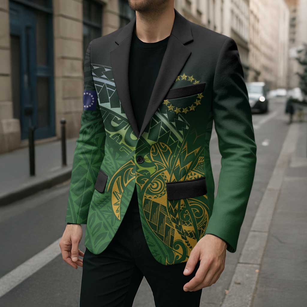 Cook Islands Rugby Kuki Avaiki Blazer Tribal Turtle - Polynesian Pride