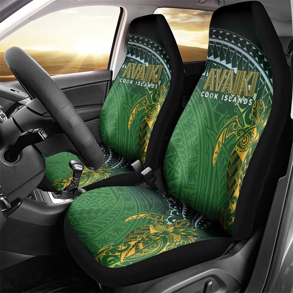Cook Islands Rugby Kuki Avaiki Car Seat Cover Tribal Turtle LT7 - Polynesian Pride