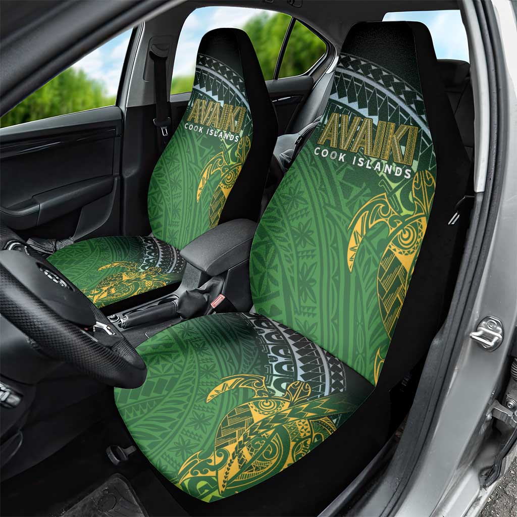 Cook Islands Rugby Kuki Avaiki Car Seat Cover Tribal Turtle LT7 - Polynesian Pride